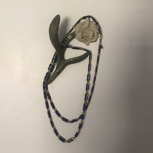 Blue and Gold Necklace